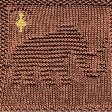 Strickquadrat Elefant