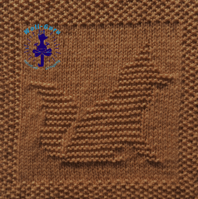 Strickquadrat Fuchs