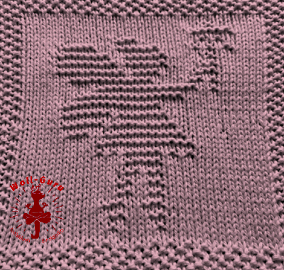 Strickquadrat Fee