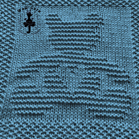 Strickquadrat Teddy