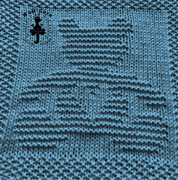Strickquadrat Teddy